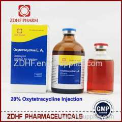 Antibacterial Medicine LA Oxytetracycline Liquid 5% 30% Injection