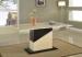 High Light White Marble Dining Tables MDF Wood Base For Luxury Office