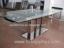 Indoor Furniture Tempering Glass Rectangular Coffee Table Transparent