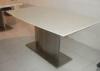 Natural White Paint Marble Dining Tables / Contemporary Dining Tables