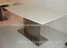 Natural White Paint Marble Dining Tables / Contemporary Dining Tables