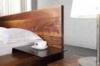 Solid Aluminium Simple Dark Walnut Bedroom Furniture / Luxury Home Furniture
