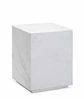 Cube White Volakas Covered Marble White Coffee Tables Small Size