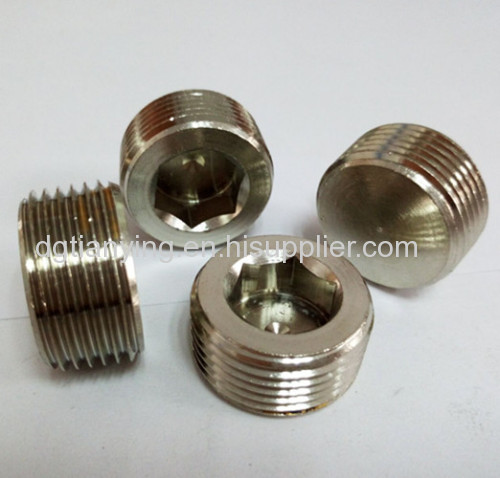 countersunk plug 3/4" PT pipe plugs for water cooling
