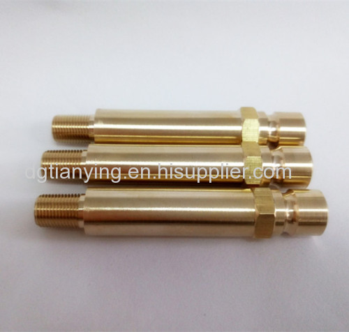 Hex head brass extended nipple brass threaded fittings available
