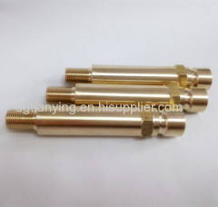 Hex head brass extended nipple brass threaded fittings available