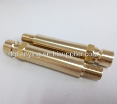 Hex head brass extended nipple brass threaded fittings available