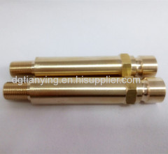 Hex head brass extended nipple brass threaded fittings available