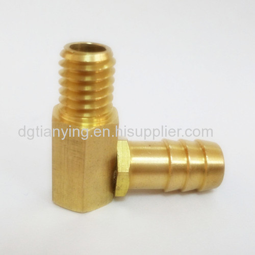 Plated Copper Brass Hose Barb Fitting/Connector Elbow Male