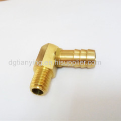 Plated Copper Brass Hose Barb Fitting/Connector Elbow Male