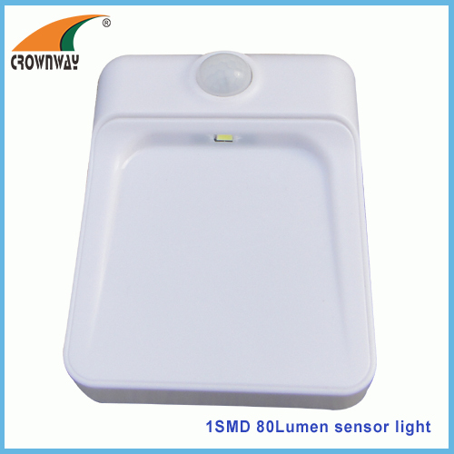 SMD sensor light 80Lumen PIR motion cordless lamp cabinet lamp indoor light 4*AA battery infrared motion sticker light