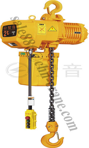 1T Electric chain hoist with manual trolley for price from China