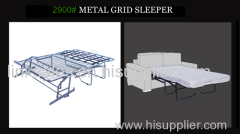 Long tubular sofa bed mechanism