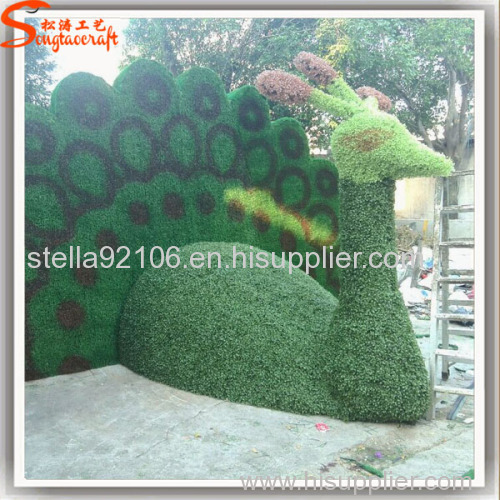 Our factory new design green colour decorative artificial peacock costume for sale