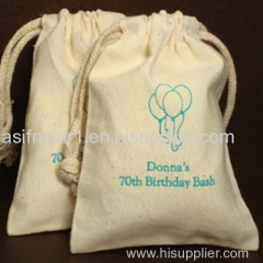 Cotton Pouch/ Muslin Bag/ Coin Bag/ Flour Bag/ Small Drawstring Bag