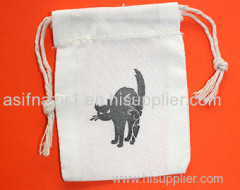 Cotton Pouch/ Muslin Bag/ Coin Bag/ Flour Bag/ Small Drawstring Bag