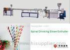 Single Screw Plastic Extrusion Machine 2/3 Color Drink Straw Tube Extruder