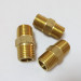 1/4 npt/pt double thread hex nipple fitting brass