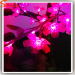 LED red-blue-purple color 3-changing artificial cherry blossom tree with LED lights silk cherry