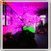 LED red-blue-purple color 3-changing artificial cherry blossom tree with LED lights silk cherry