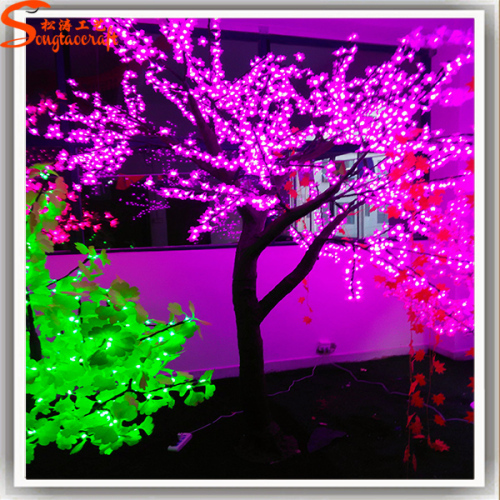 LED artificial cherry blossom tree with LED lights silk cherry