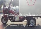 Closed Box Cargo Heavy Duty Tricycle Three Wheel Motorbikes With 12V 9A Battery