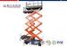 18m Four Wheels Movable Hydraulic Lifting Platform With Tires Artificial Mobile