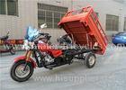 Gasoline Tricycle Tri Wheel Motorcycle With Steel Plate Chassis / Suspension