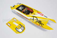 30cc/26cc Tiger Shark RC Racing high-speed Gasoline Boat Model With Welbro Carbutor