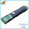 1W LED 80Lumen hand torch flashlight camping lamp emergency lamp 3*AAA batteries CE RoHS approval anodized aluminum