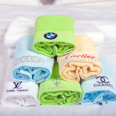 Wholesale100% cotton white hotel face towel 150g hand towel