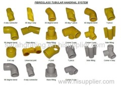 frp grp handrail fittings