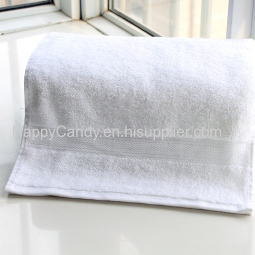 Wholesale 100% cotton white hotel face towel 150g