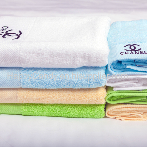 100% cotton white face towel use for hotel