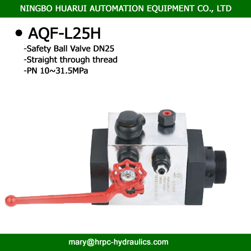 AQF accumulator safety ball valve