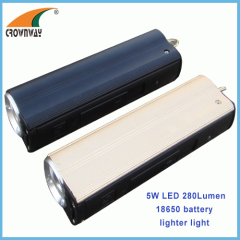 5W LED flashlights 300Lumen USB power bank mobile cigarette lighter 18650 Lithium hand torch