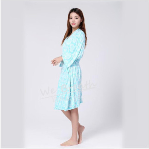 Apparel&Fashion Underwear&Nightwear Sleepwear&Pajamas Women's Seamless Bamboo Kimono Robe Knee Length Lingerie Sleepwear