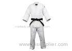 Youth Competition White Judo Uniform Pre - Shrunk Double Weave