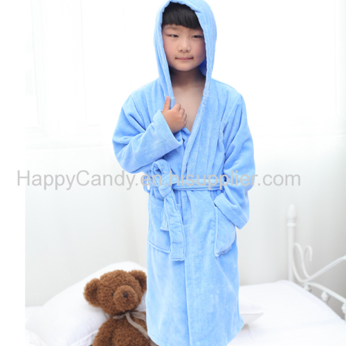 cute children bathrobe with animal hood kids bathrobe