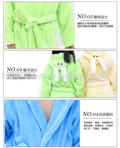 Children 100% cotton quick-drying bathrobe cheap comfortable