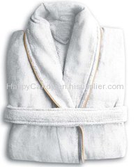 High quality cotton cut pile bathrobe for home