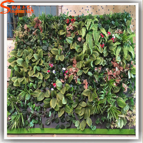 Grass Plant Type and Plastic Material artificial plant wall Green Wall Decor