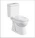 Hotel Washroom Ceramic Two Piece Floor Mounted Toilet With Fill Valve