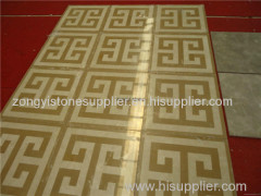 Magic tiles marble stone water jet pattern flooring interior decoration wall tiles