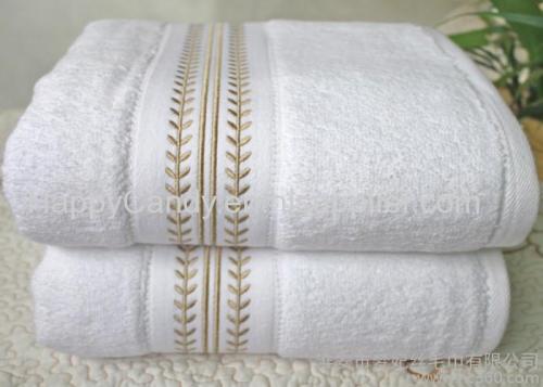 100% cotton white hand towel for hotel