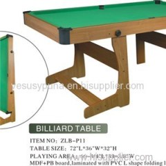 Practical Foldable MDF Billiard Table