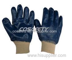 Blue Nitrile Coated Gloves