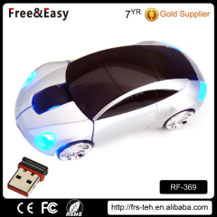 2016 Hot saling factory whole 2.4G RF mini car gift porsche Wireless optical laptop cordless car shape mouse