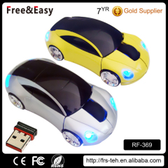 2016 Hot saling factory whole 2.4G RF mini car gift porsche Wireless optical laptop cordless car shape mouse