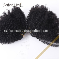 Africa Kinky Curly Hair Weaving Natural Black 100g Each Bundle